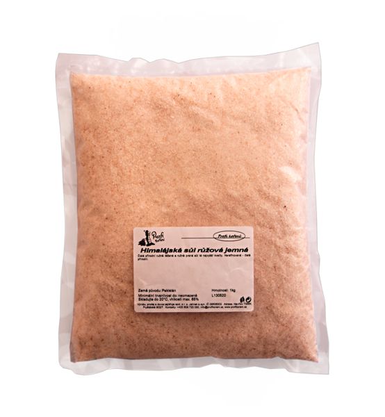 Himalájská sůl růžová jemná 1kg - Profikoreni